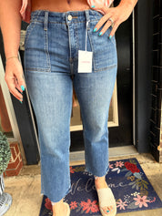 Retro lovervet cropped jeans