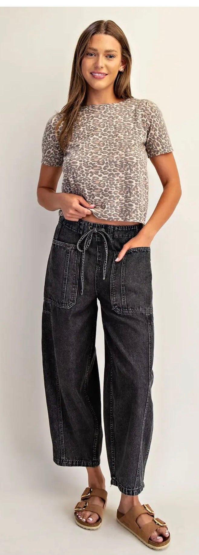 Midnight Stroll Barrel Denim