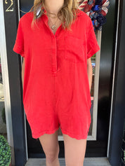 Red hot romper