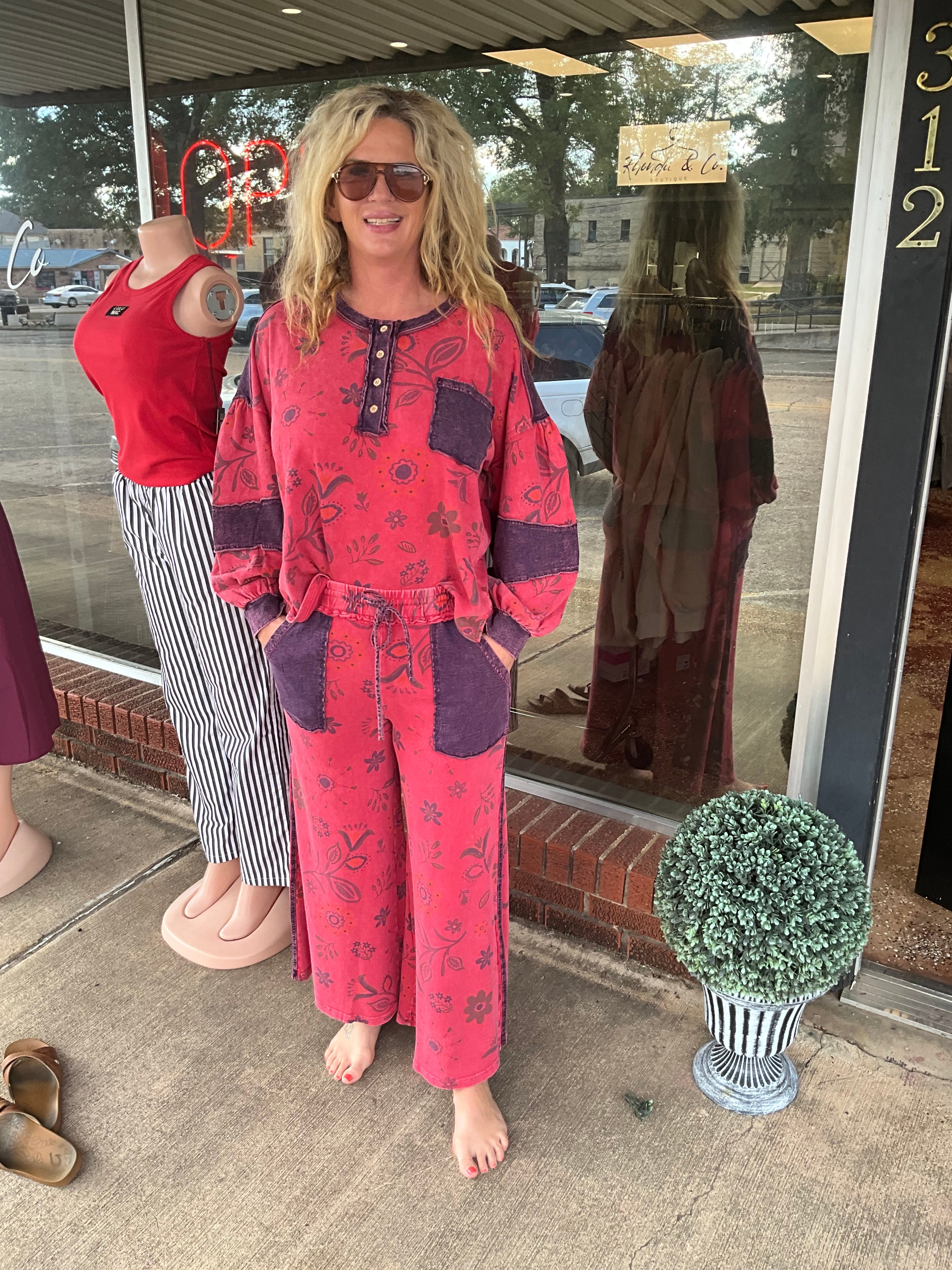 Parsley & denim print sweatshirt