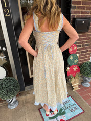 Meadow Gingham Cottage Maxi