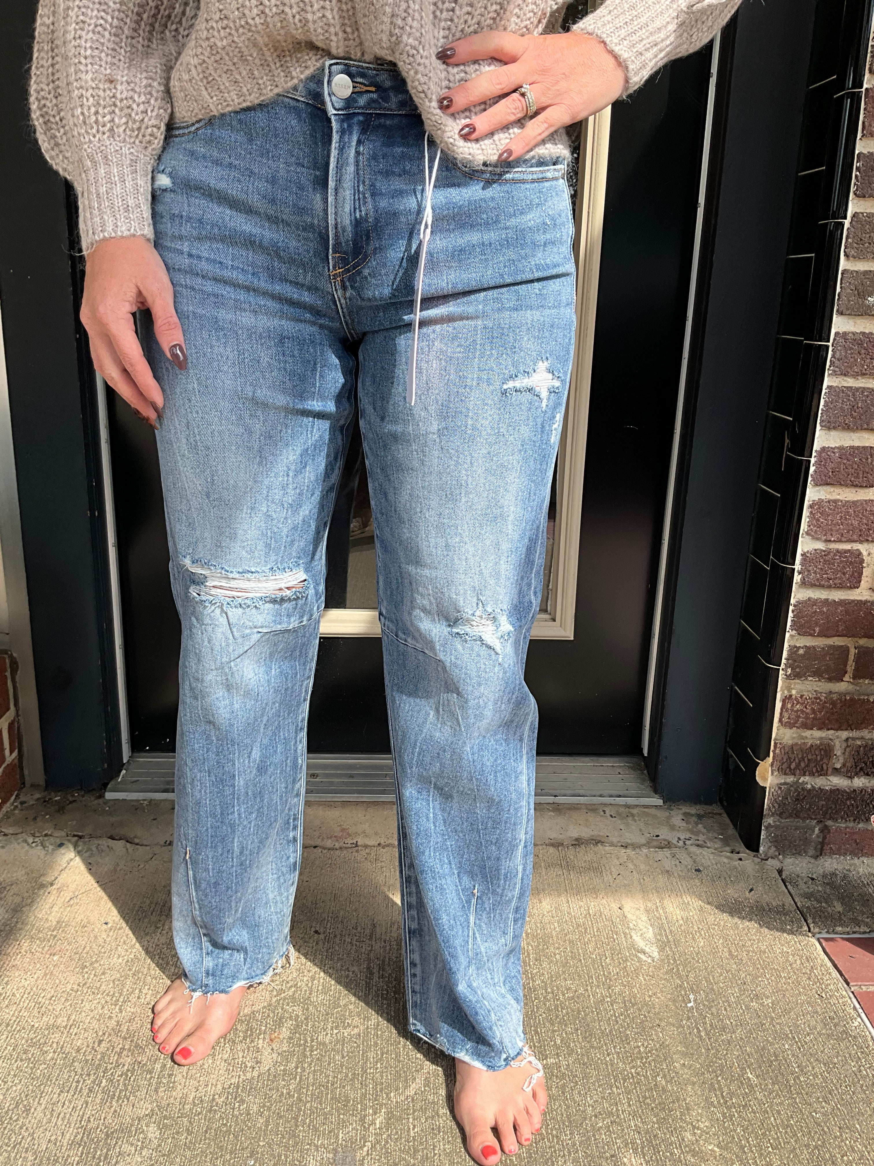 Sofia baggy leg risen Jean