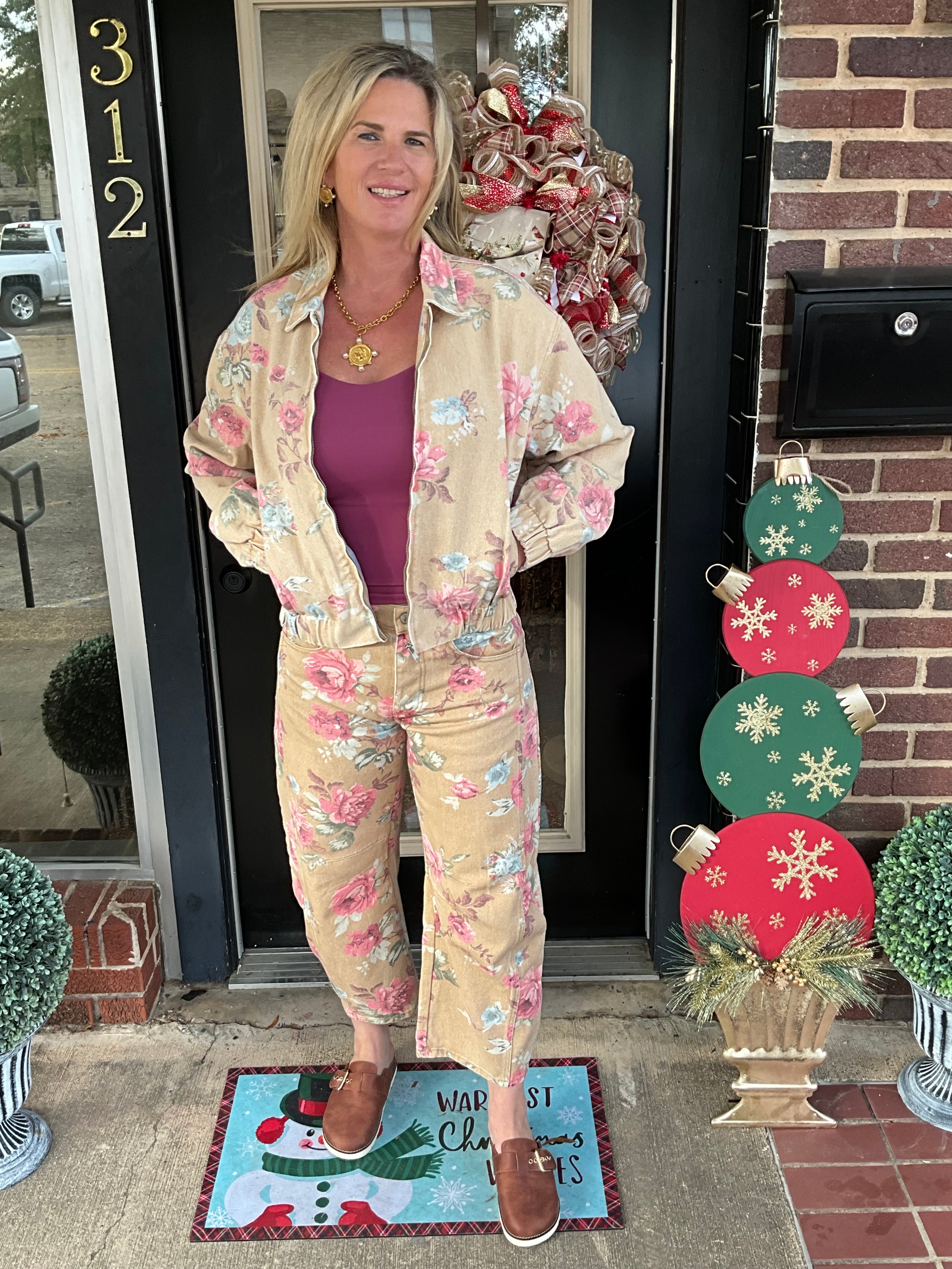 Blushing Prairie Floral Jacket