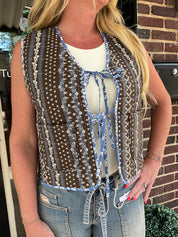 Rustic quilted vest