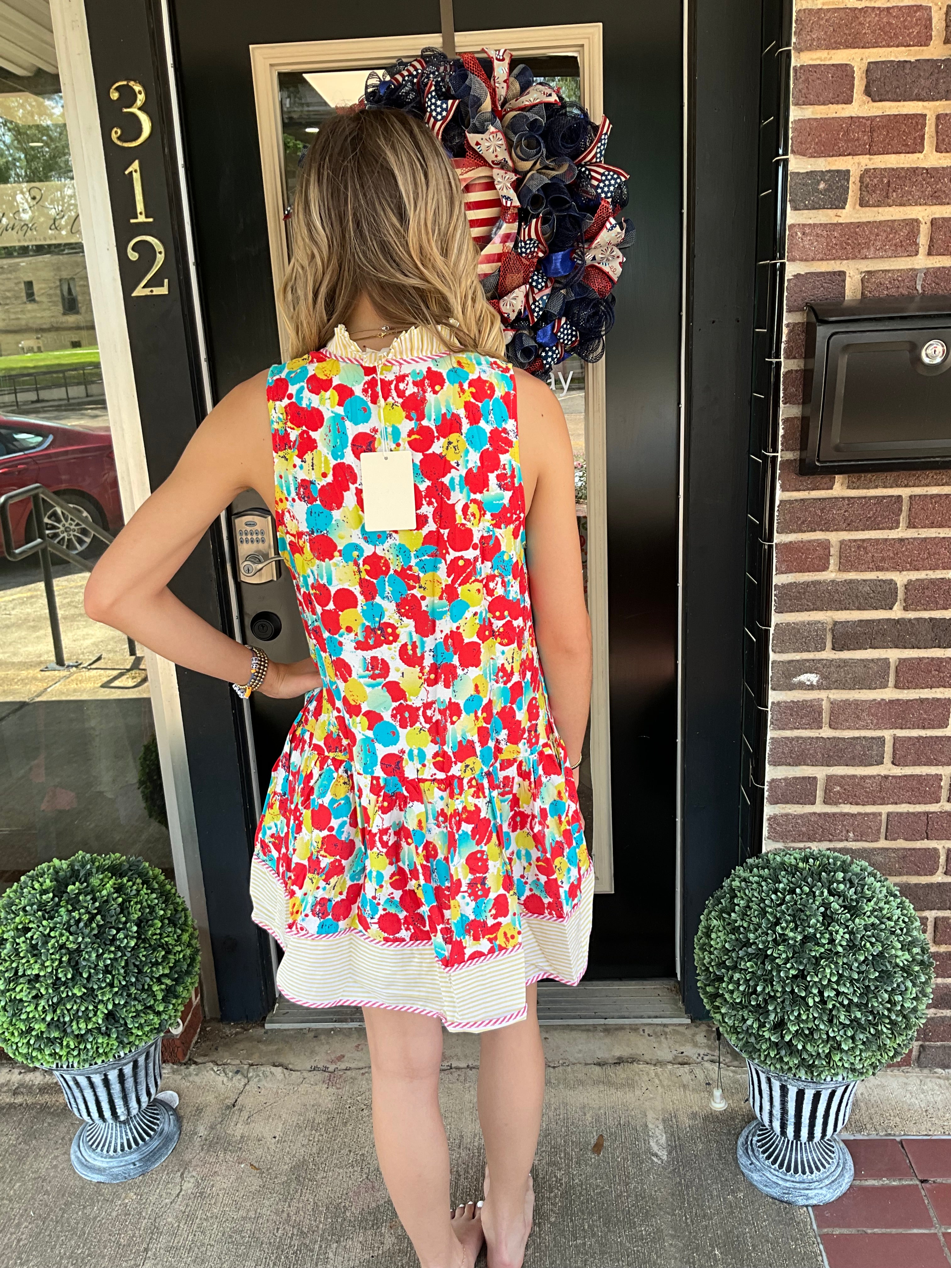 Brushstroke bliss dress