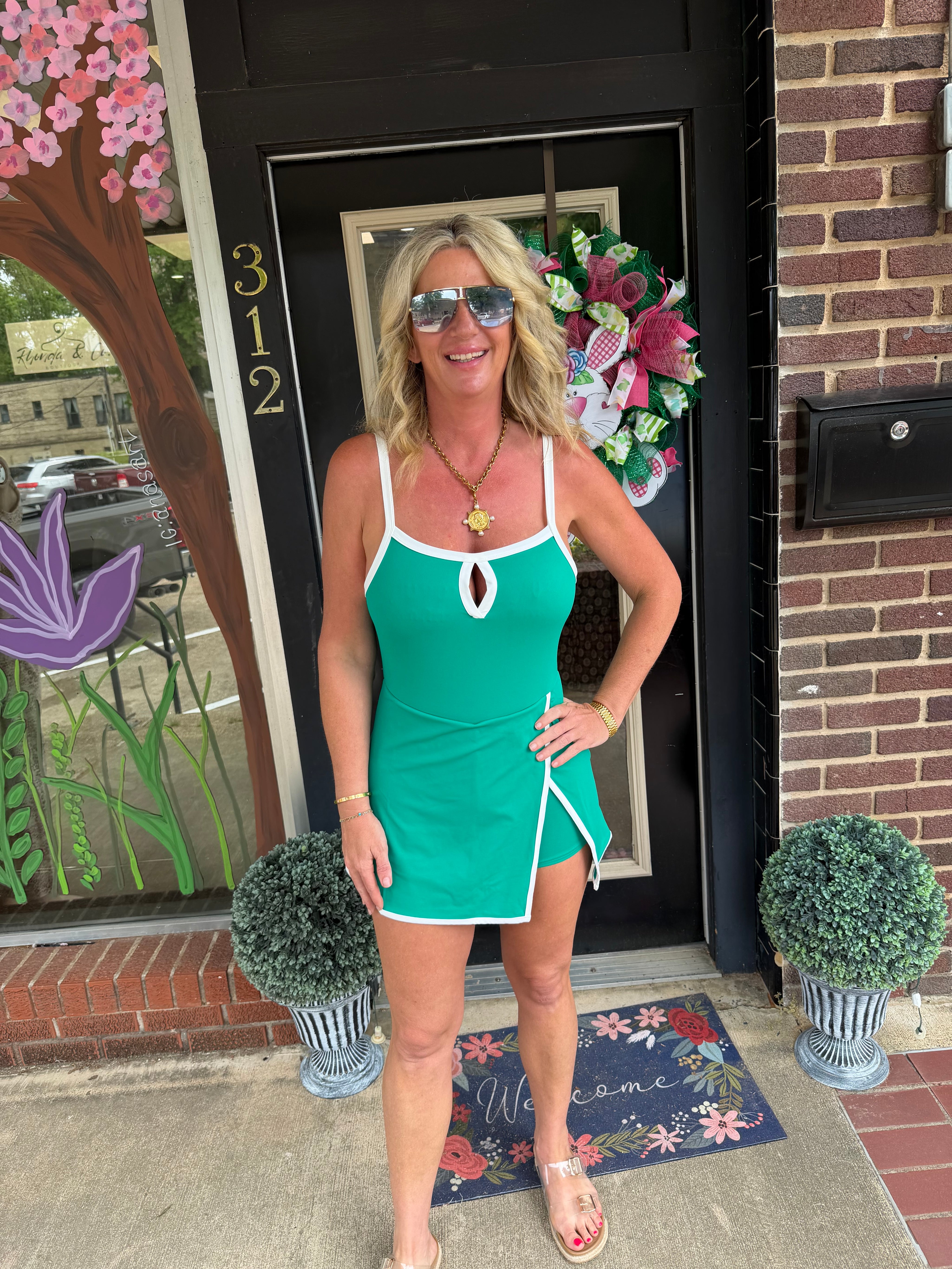 Everyday athletic romper