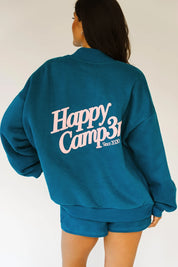 Happy Camp3r Puff Series Crystal Teal Hoodie
