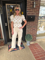 Wildflower Whimsy Smocked Blouse
