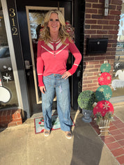 Hidden- stitched wide leg