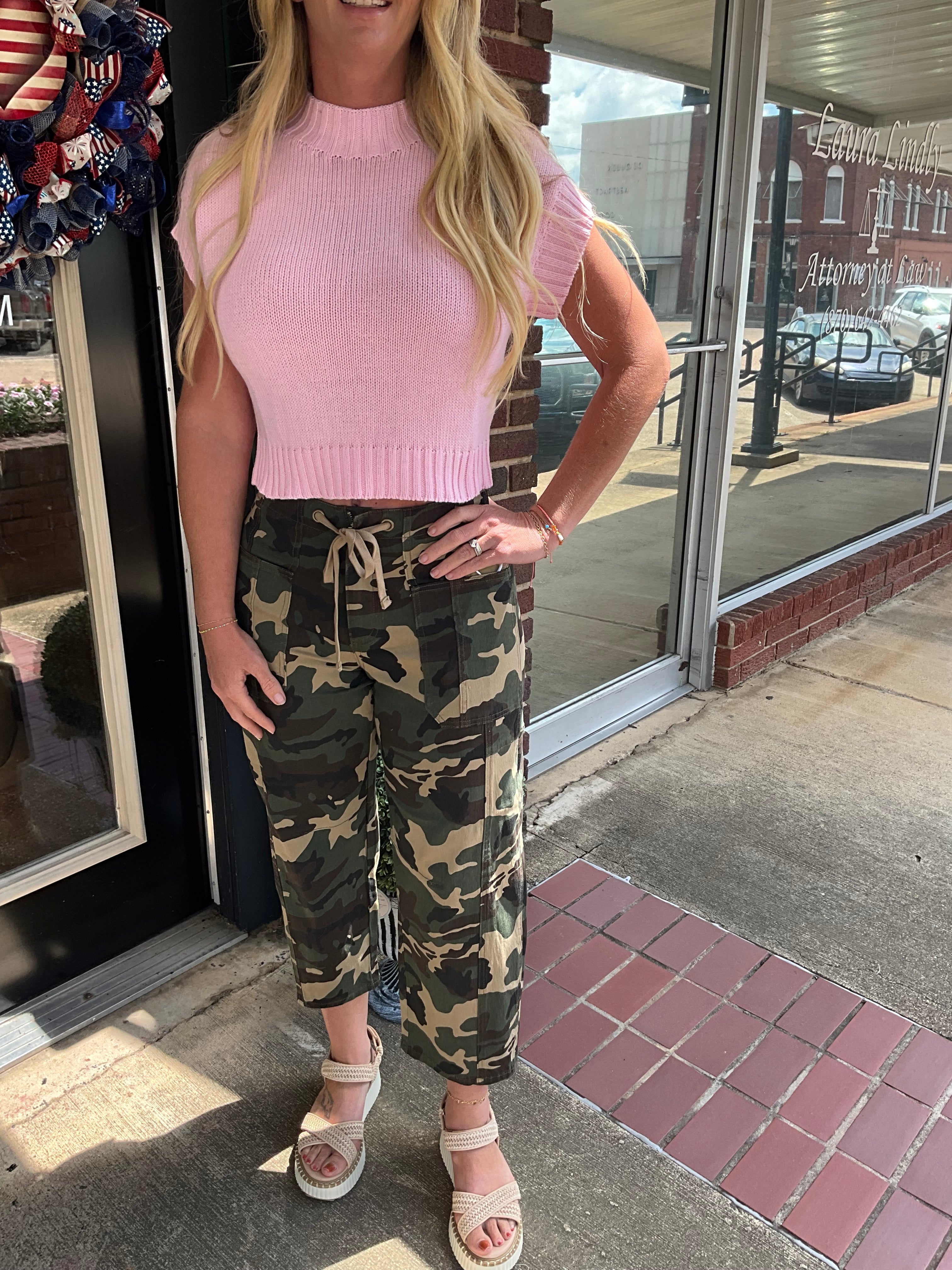 Camo crush risen jeans