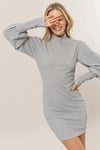 silver knit dress