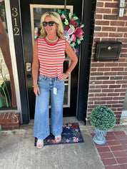 Vintage vervet muse wide leg trouser
