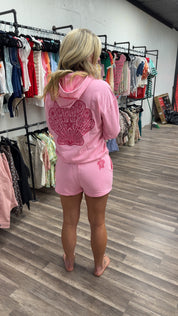 Embroidered hoodie set