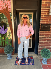 Pretty in Pink Mallard Button-Up