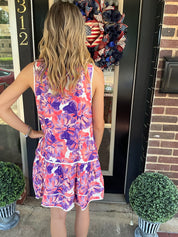 Violet splash Dress
