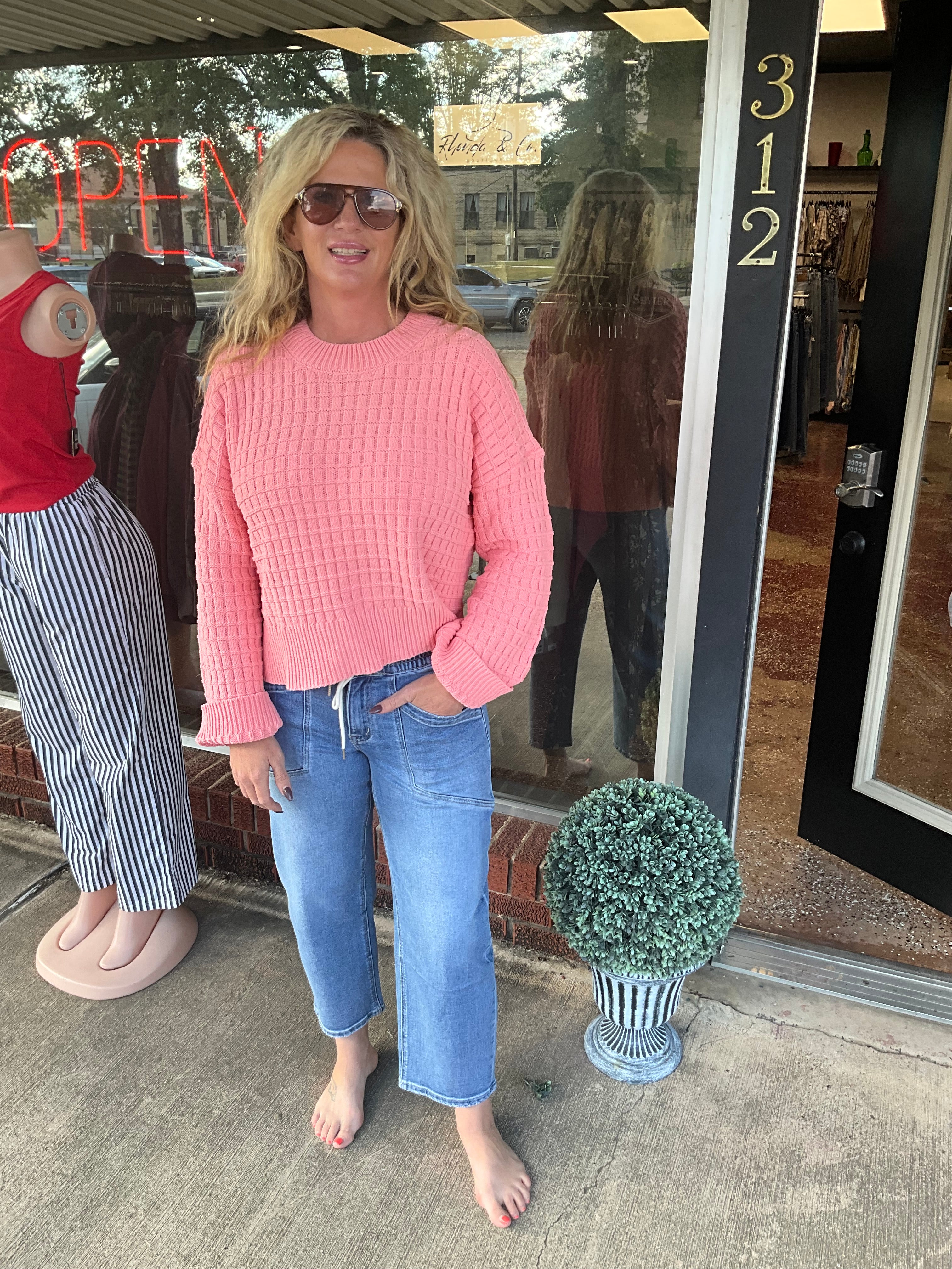 Coral sweater