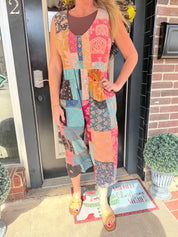 Boho Mosaic Overall Jumpsuit