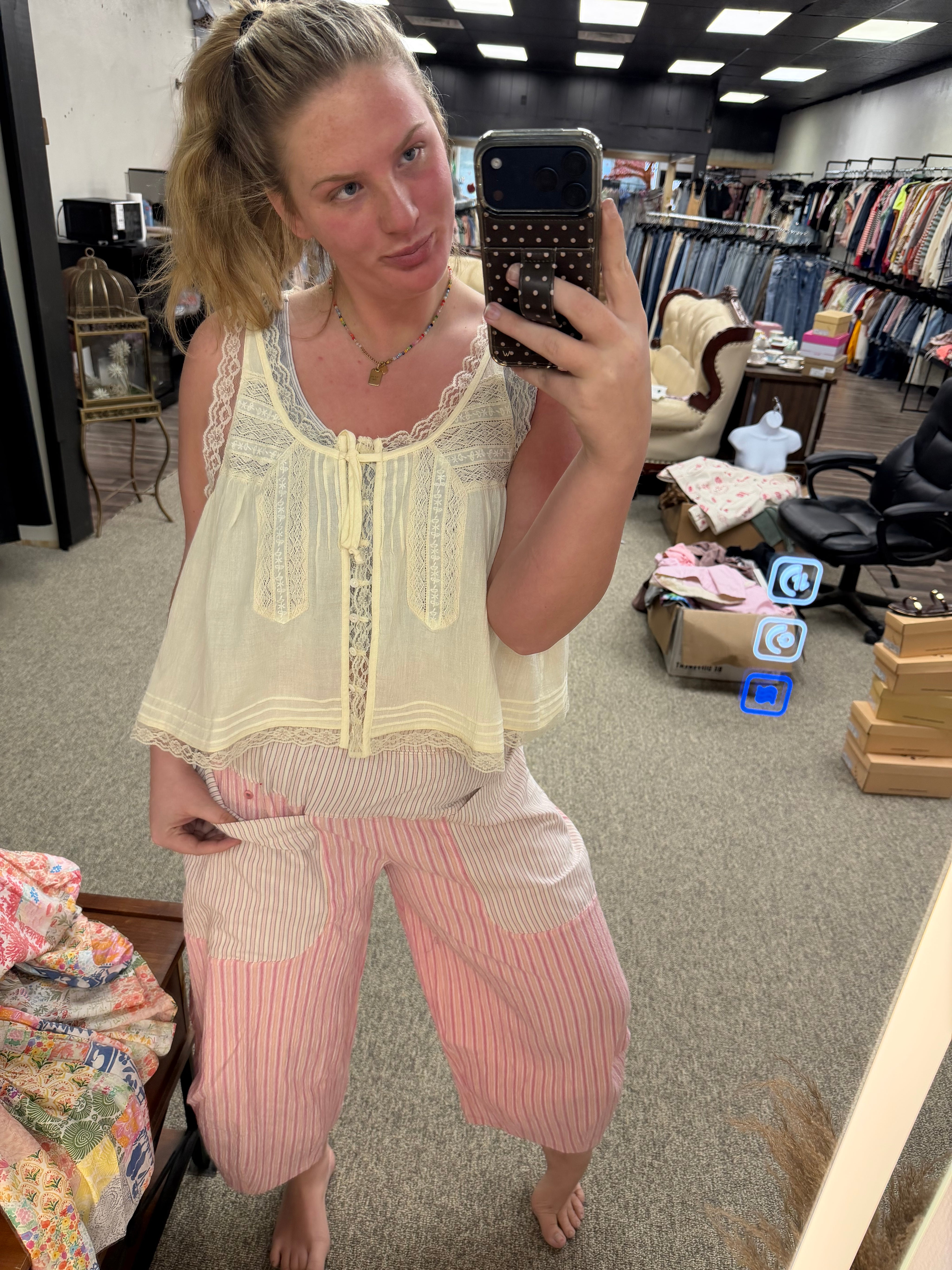Bubble gum boho pants