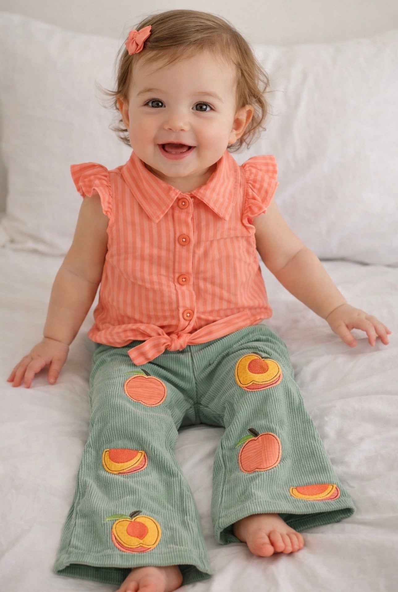 Peachy days little girls outfit