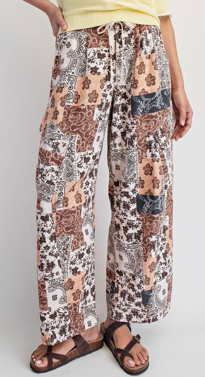 Barrel leg cargo pants
