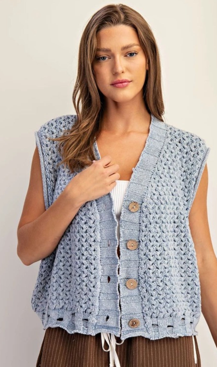 Chambray vest
