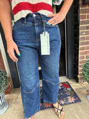 Retro tummy control Saige denim
