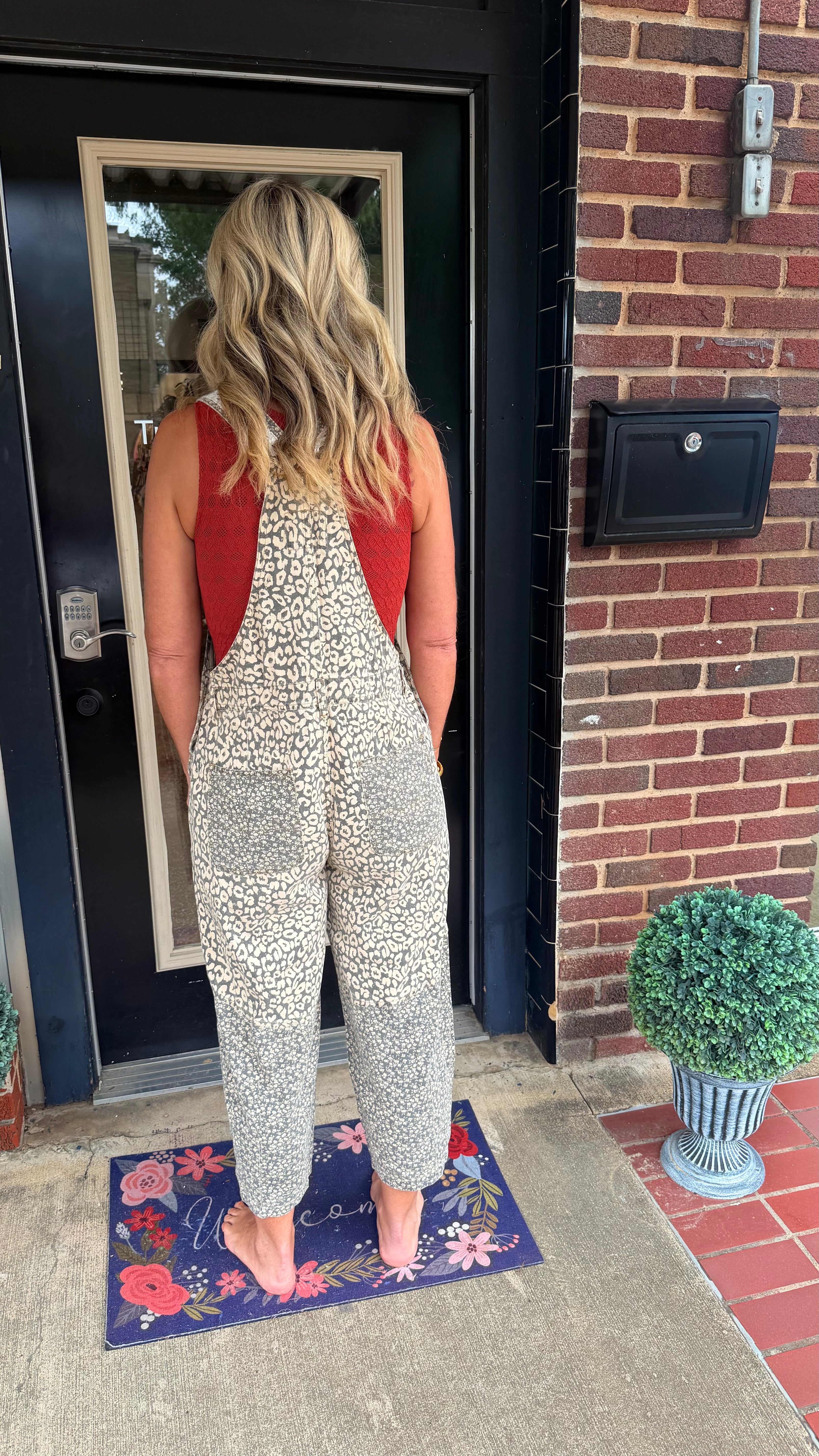 Wild Side Cropped Overalls