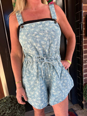 Wildflower Weekend Denim Romper