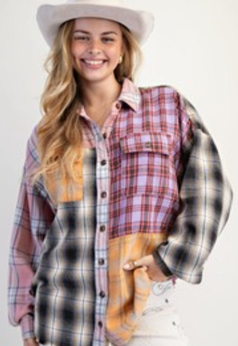 Mix match flannel