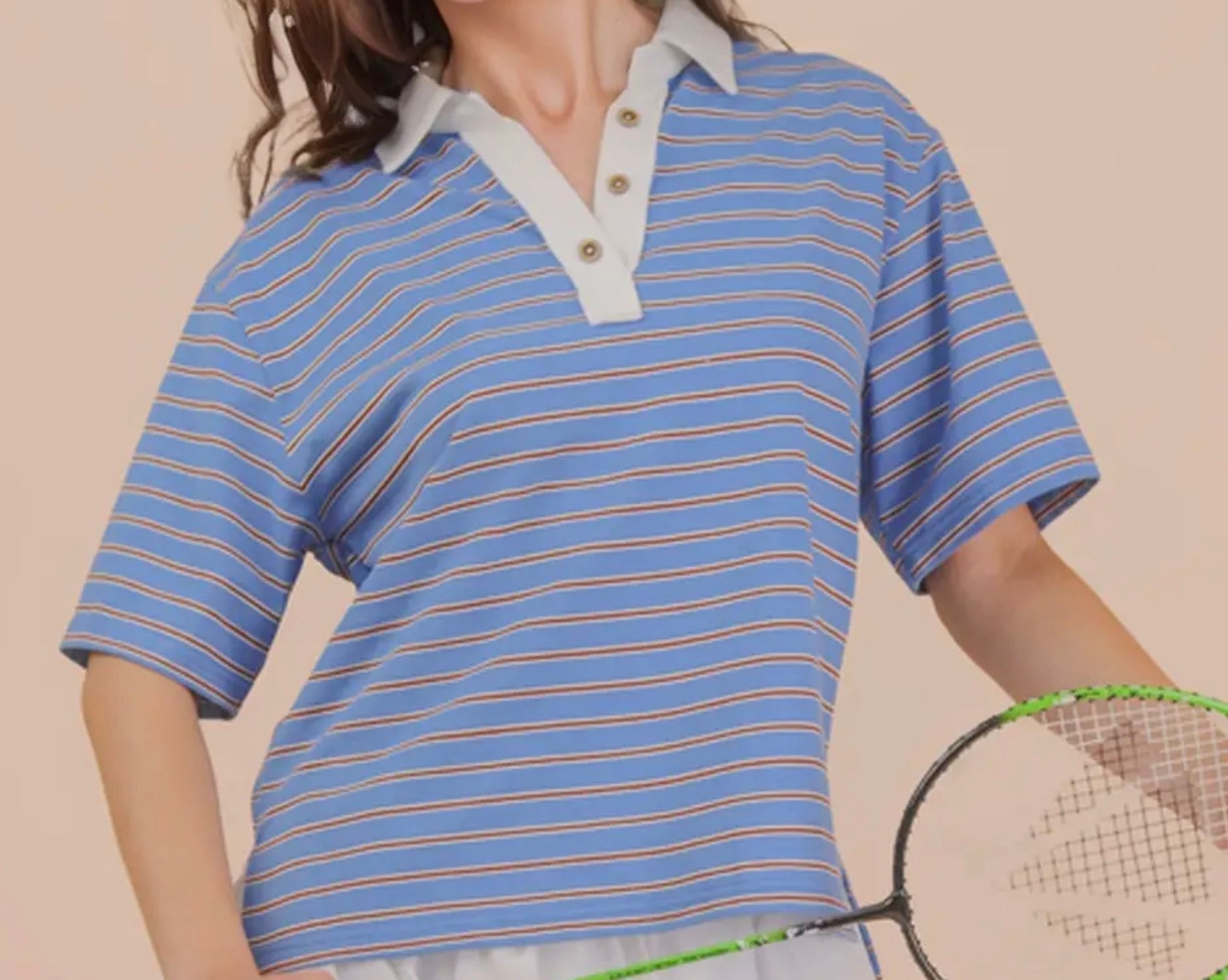 Striped polo