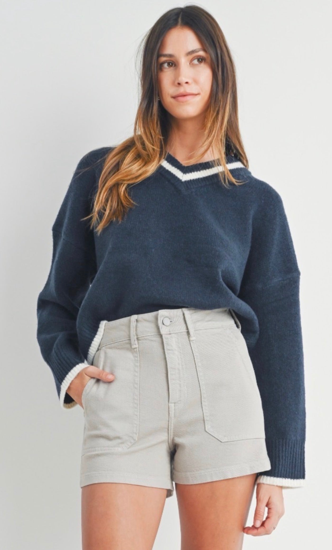 JBD Moonstone High-Waisted Utility Shorts