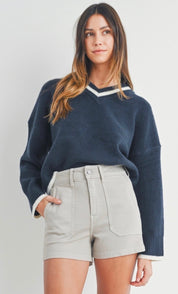 JBD Moonstone High-Waisted Utility Shorts