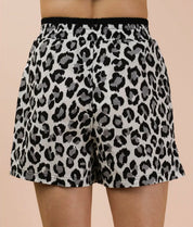 Gray leopard boxer shorts