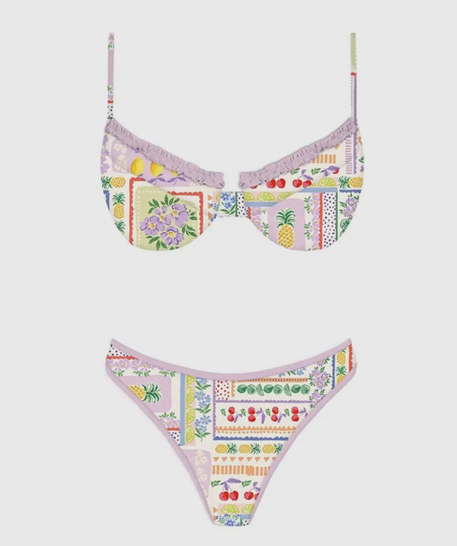 Sun-kissed lavender dream bikini