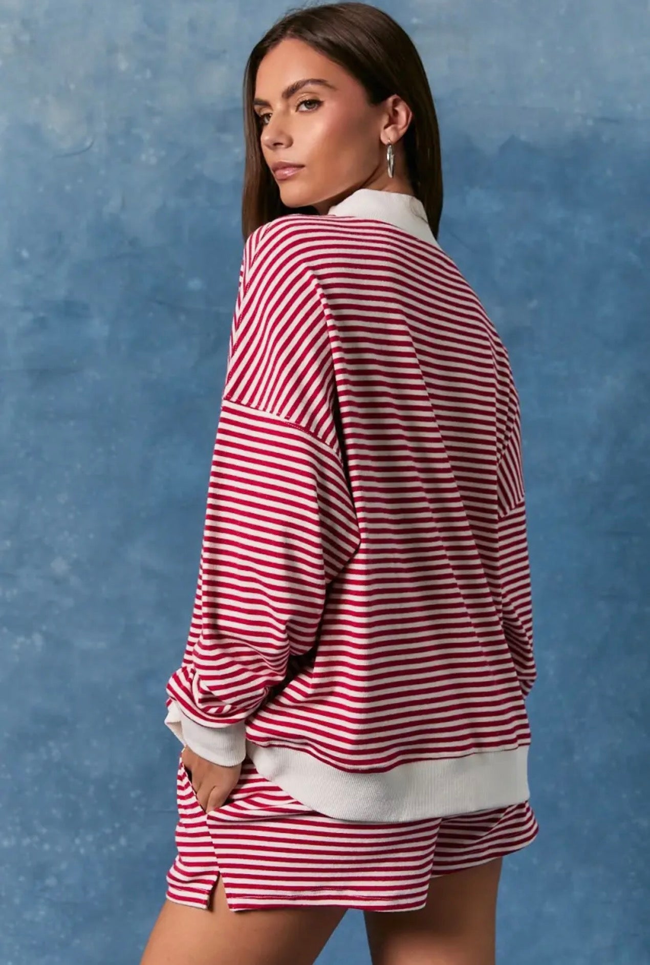 USA dream girl mock neck set