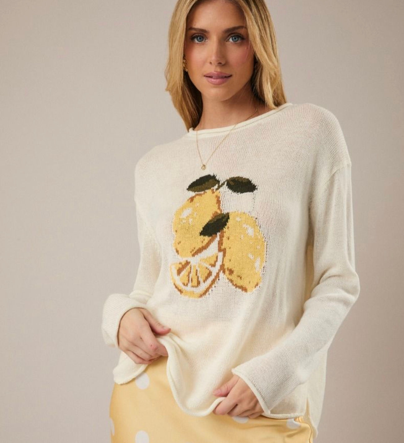 Lemon summer sweater