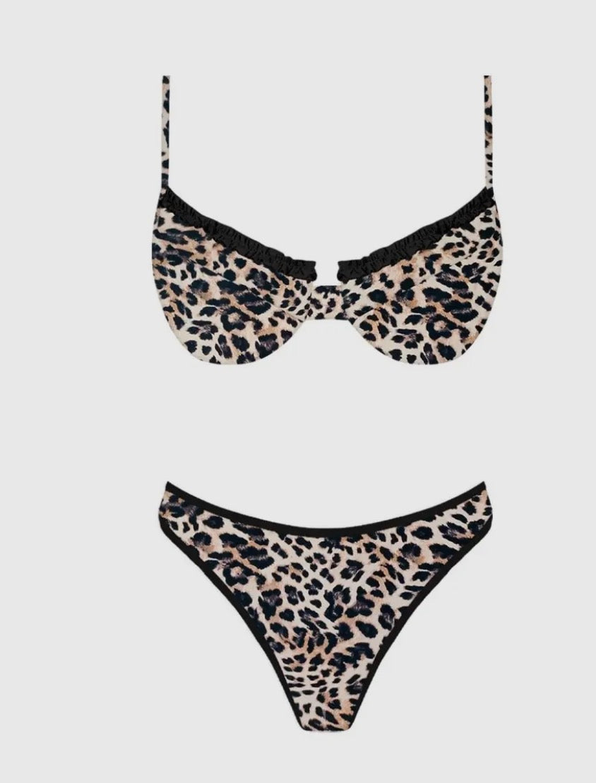Sun-kissed Leopard Bikini Set