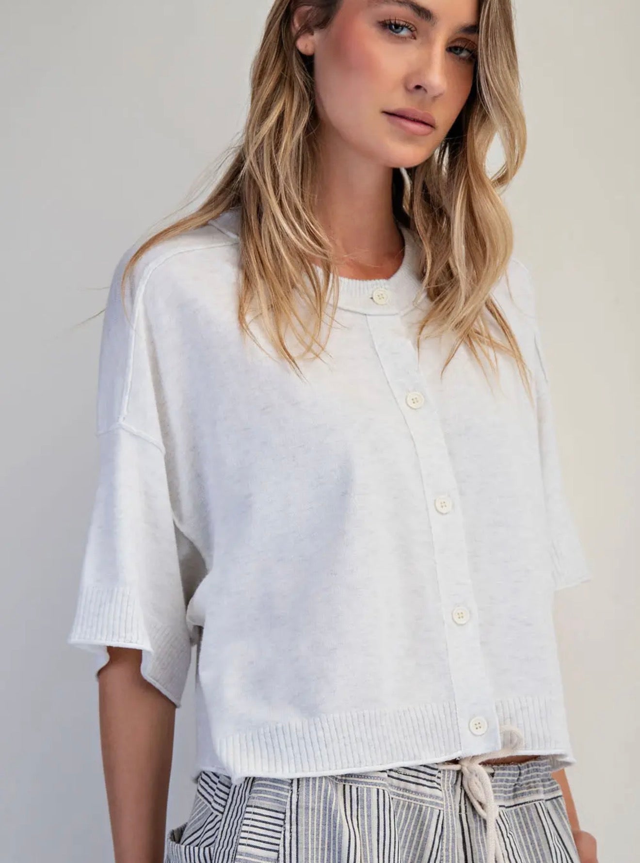 Cloud Nine Lightweight Button Cardigan