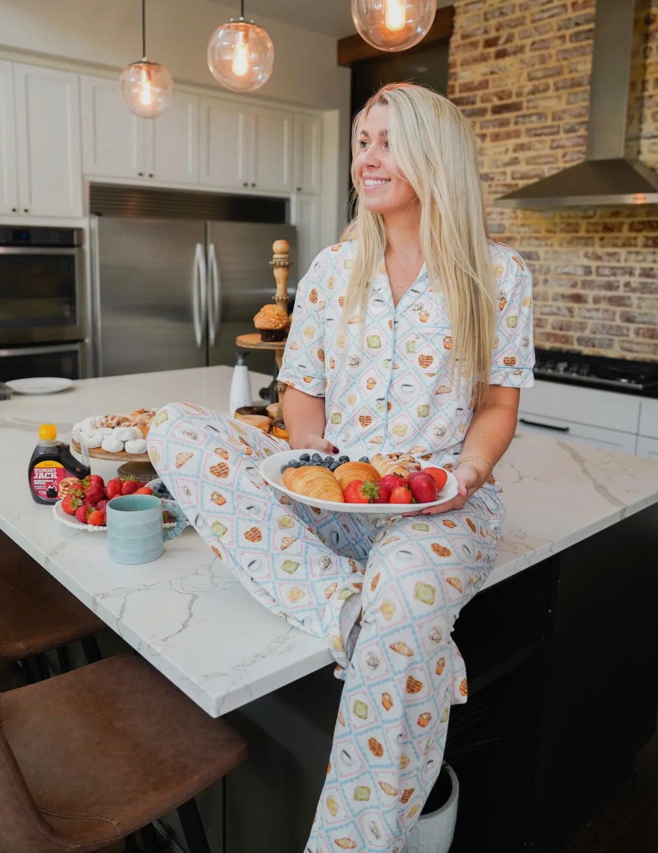 Breakfast food pajamas