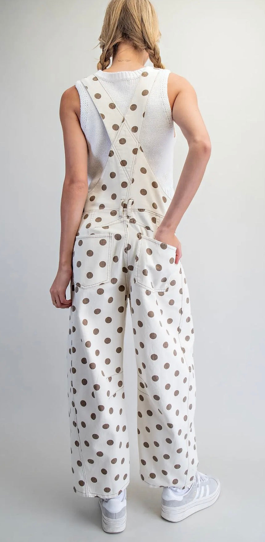 Playful Polka Dot Overalls