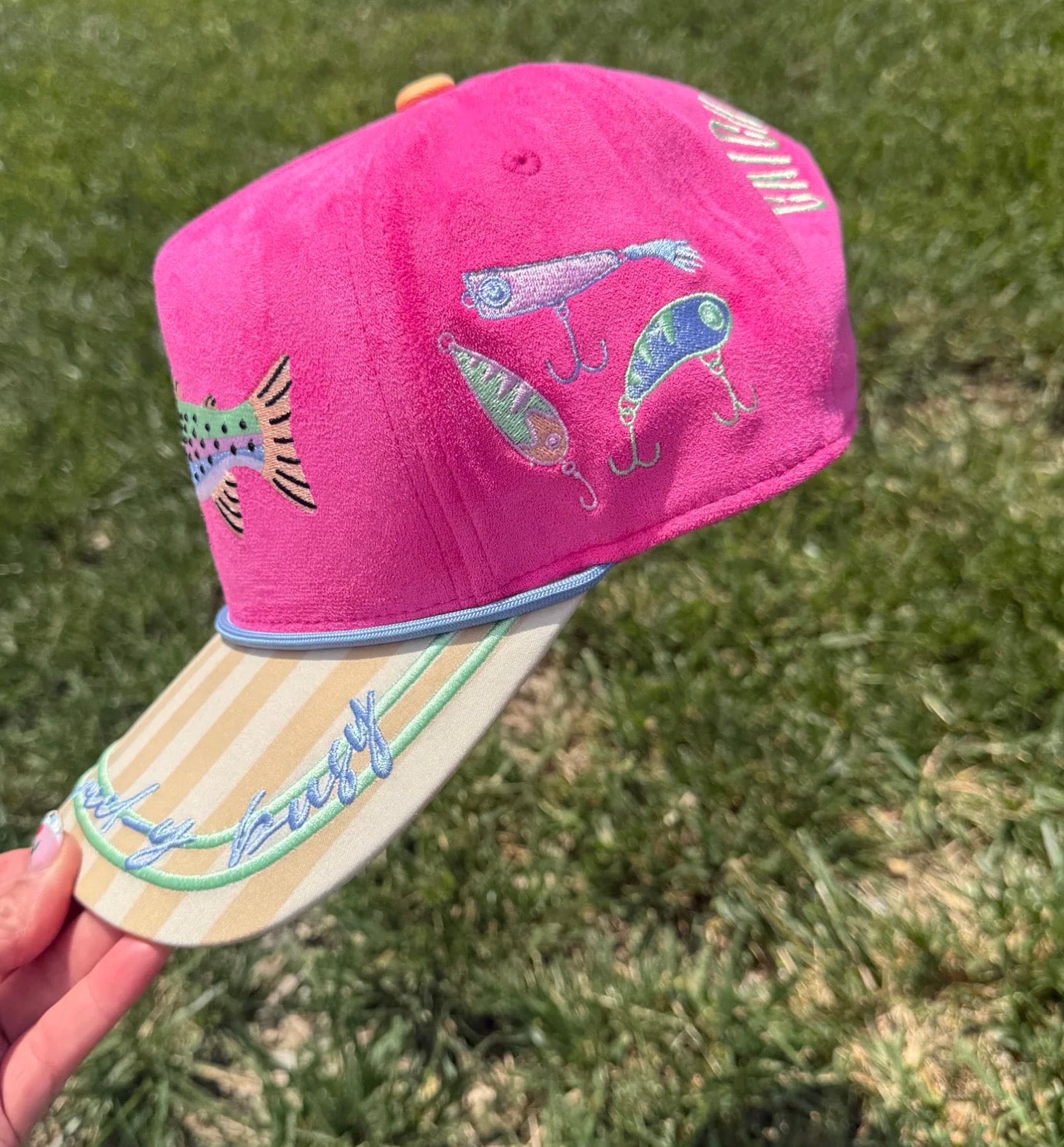 Reely busy trucker hat