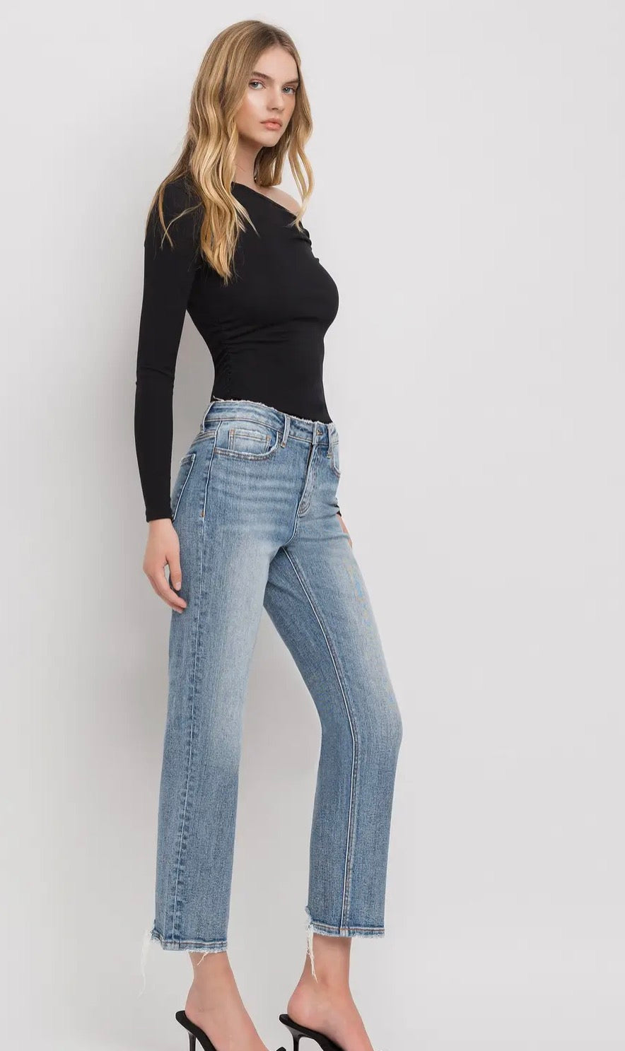 Lovervet mid rise cropped Stella jeans