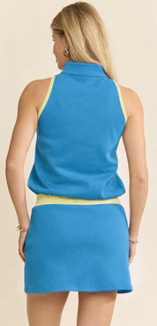 Court Side Cutie Sleeveless Scuba Dress