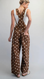 Playful Polka Dot Overalls