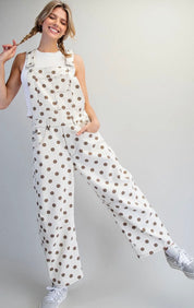 Playful Polka Dot Overalls