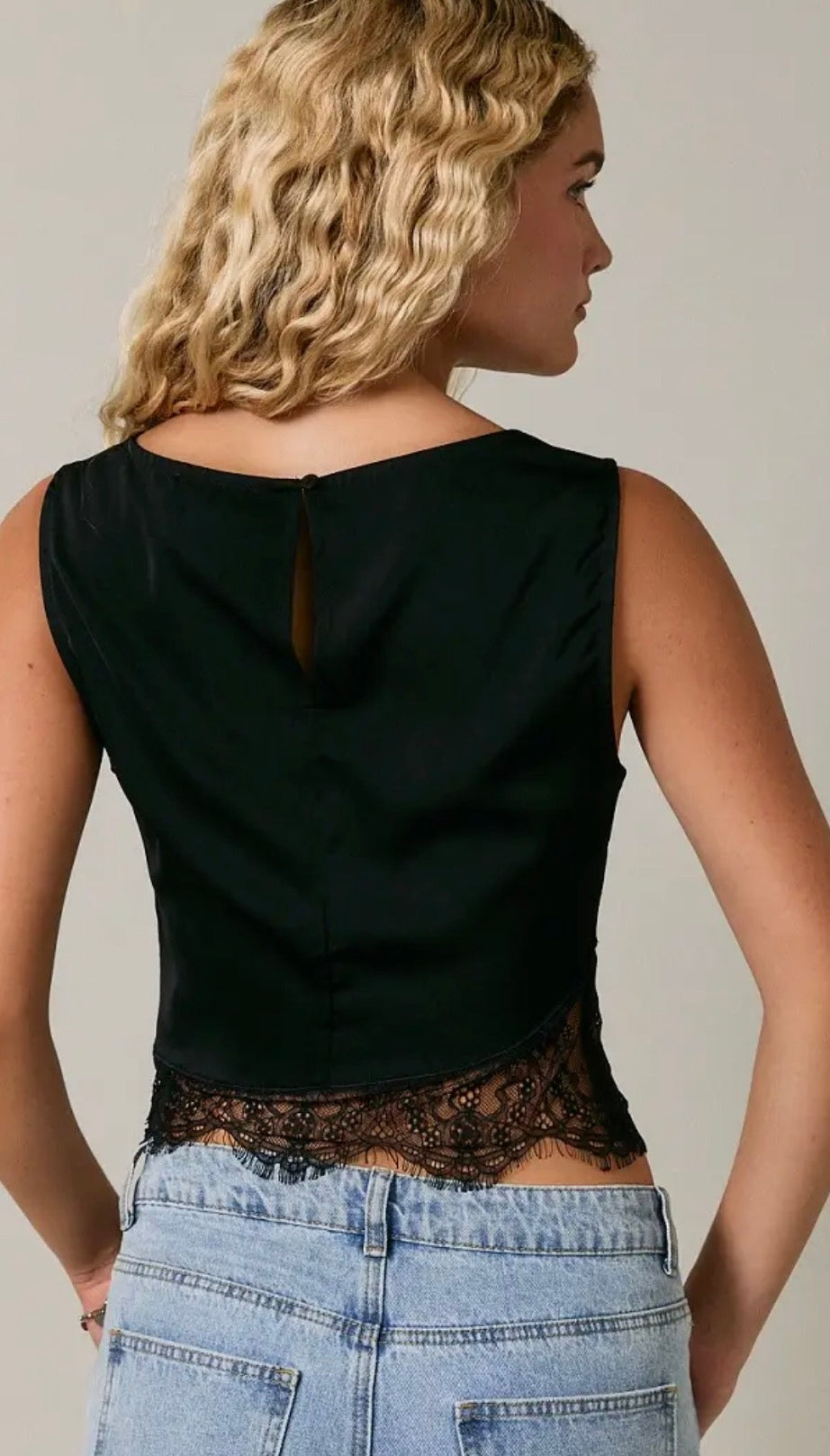 Midnight Lace Elegance Tank