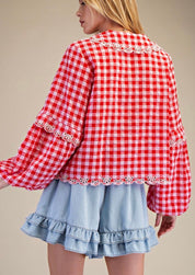 Cherry Picnic Bow Blouse