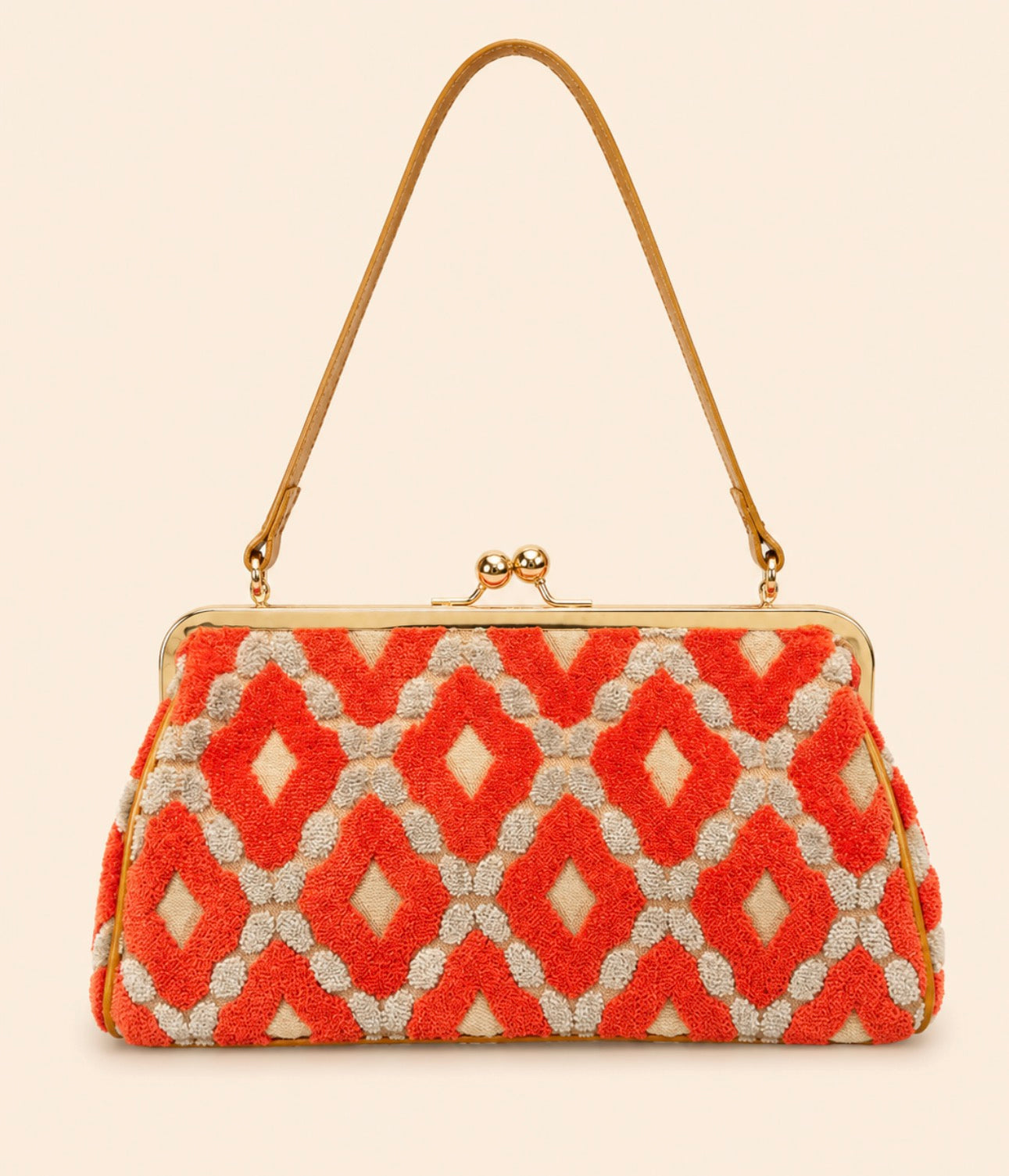 Jackie: mango diamond chenille
