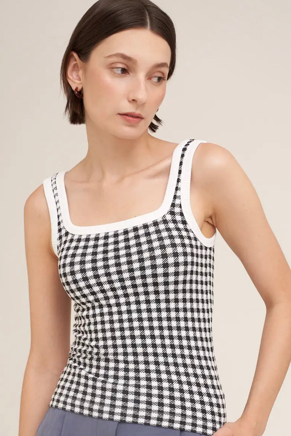 Checkmate NIKIBIKI Square-Neck Tank Top