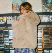 Faux fur jacket